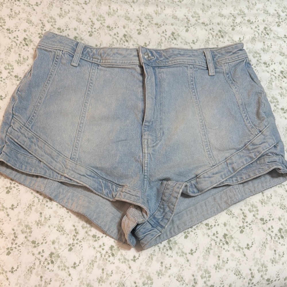 We The Free Blue Jean Shorts Relaxed Fit